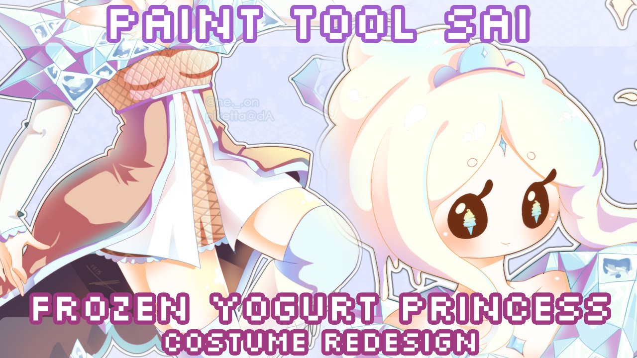 Paint Tool: Frozen Yogurt Princess [costume design]