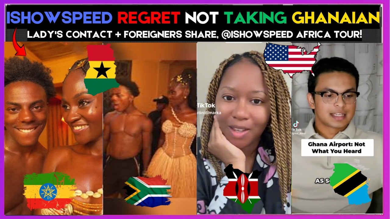 🇬🇭🇺🇸 ISHOWSPEED REGRET NOT TAKING GHANAIAN LADY'S CONTACT + FOREIGNERS SHARE @ISHOWSPEED | Kamma Dyn