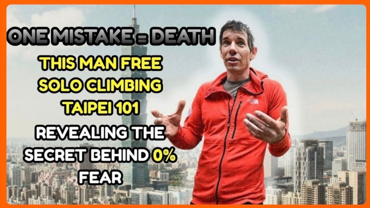 One Mistake=Instant Death.Alex Honnold Free Solo Climbing Taipei 101.Why doesn't he feel fear?