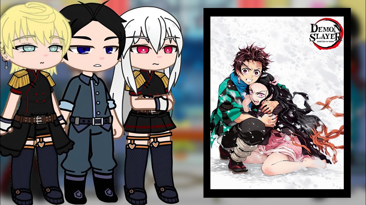 Chained Soldier Reacts to Kamado Tanjiro S1 [KNY x Mato Seihei no Slave] || Gacha React
