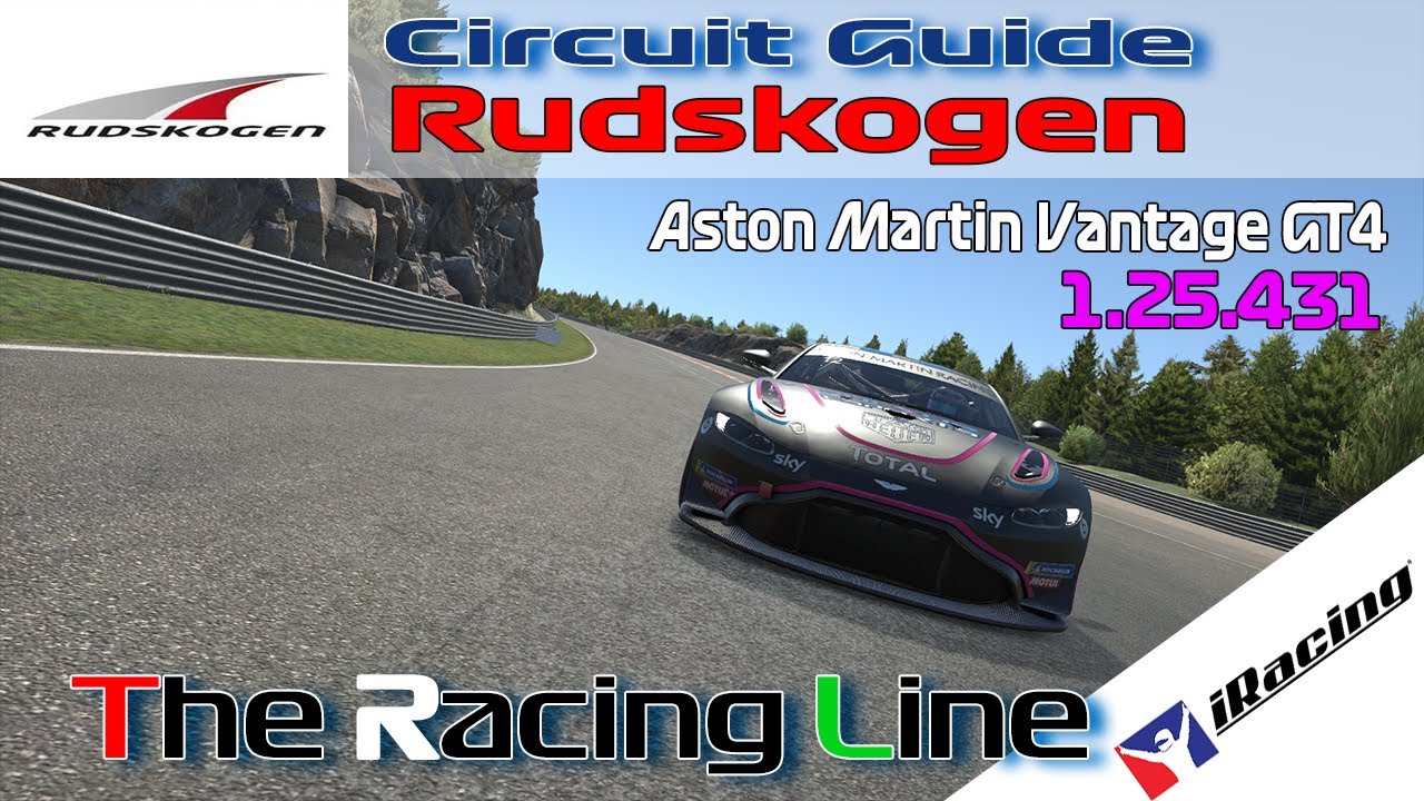 iRacing | Aston Martin Vantage GT4 | Circuit Guide | Rudskogen  - 1:25.431 Week 11