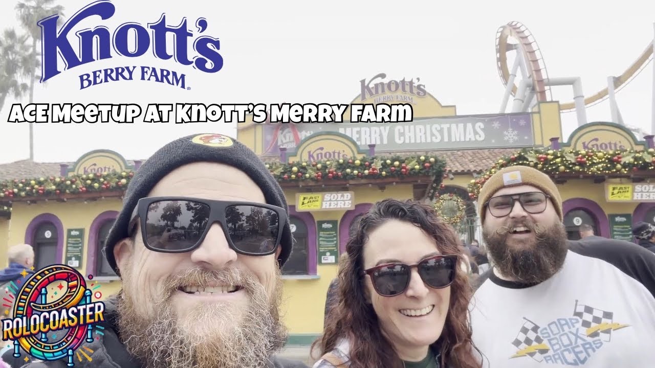 Knott’s Merry Farm ACE Meetup! 🎄🎢 10 Rides + Perfect Holiday Night! #KnottBerryFarm #vlog #coasters