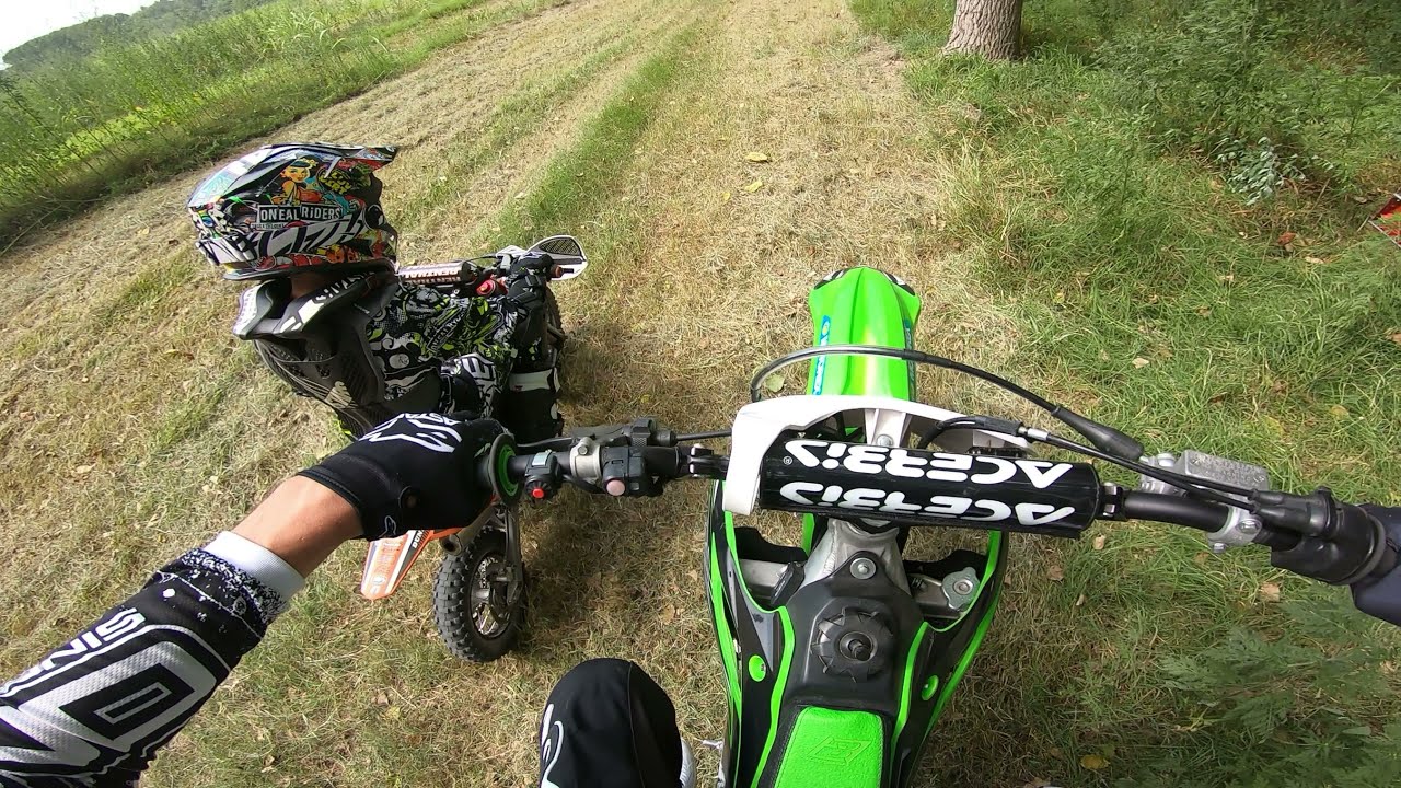 Papà e Figlio in Moto Cross