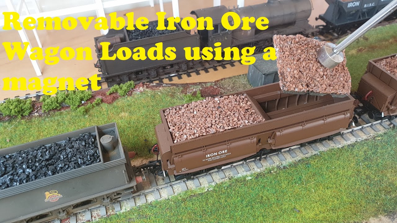 Model Railway | Magnetic | Removable Wagon Loads | Hoppers