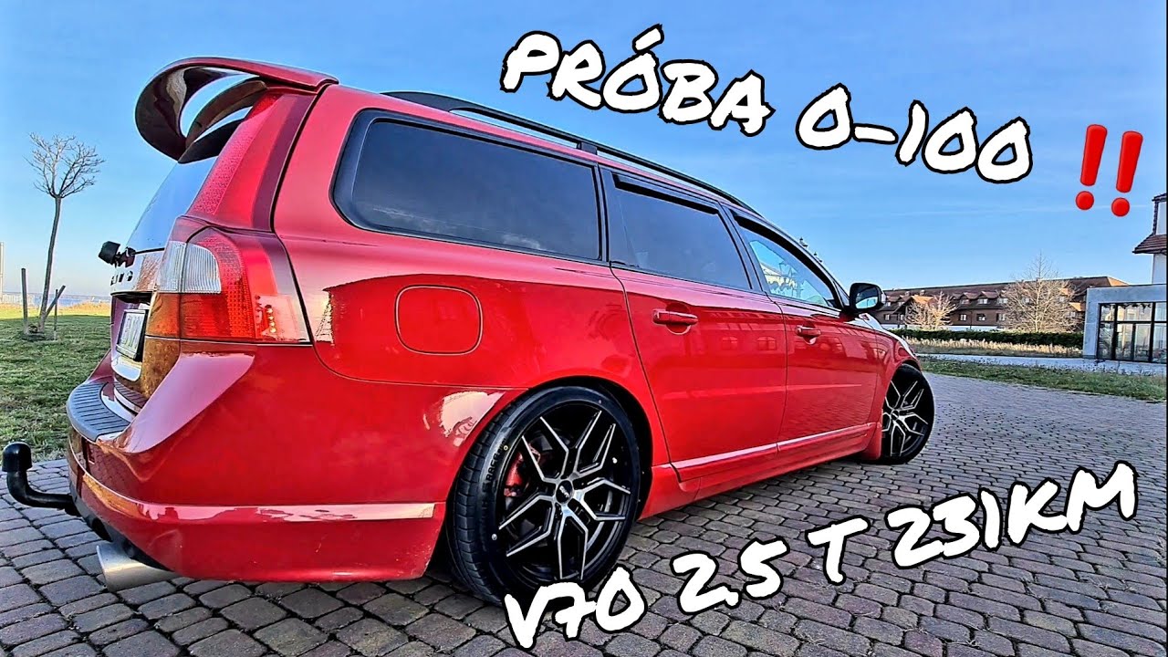 PRÓBA 0-100 ‼️🔥 PRZYSPIESZENIE 🔥 VOLVO V70 ✅ R-DESIGN ✅ 2.5 FT TURBO ✅ MANUAL ✅ 2010 ✅ ACCELERATION