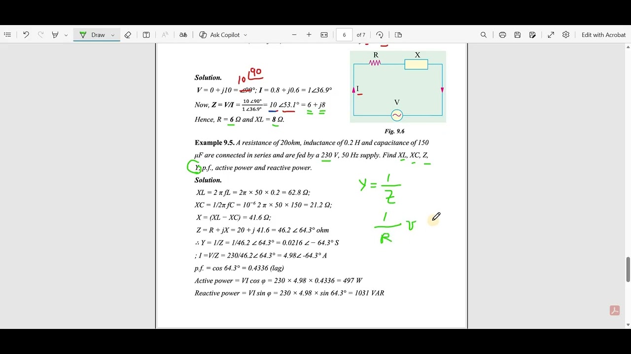 Single phase AC circuits Part3 examples