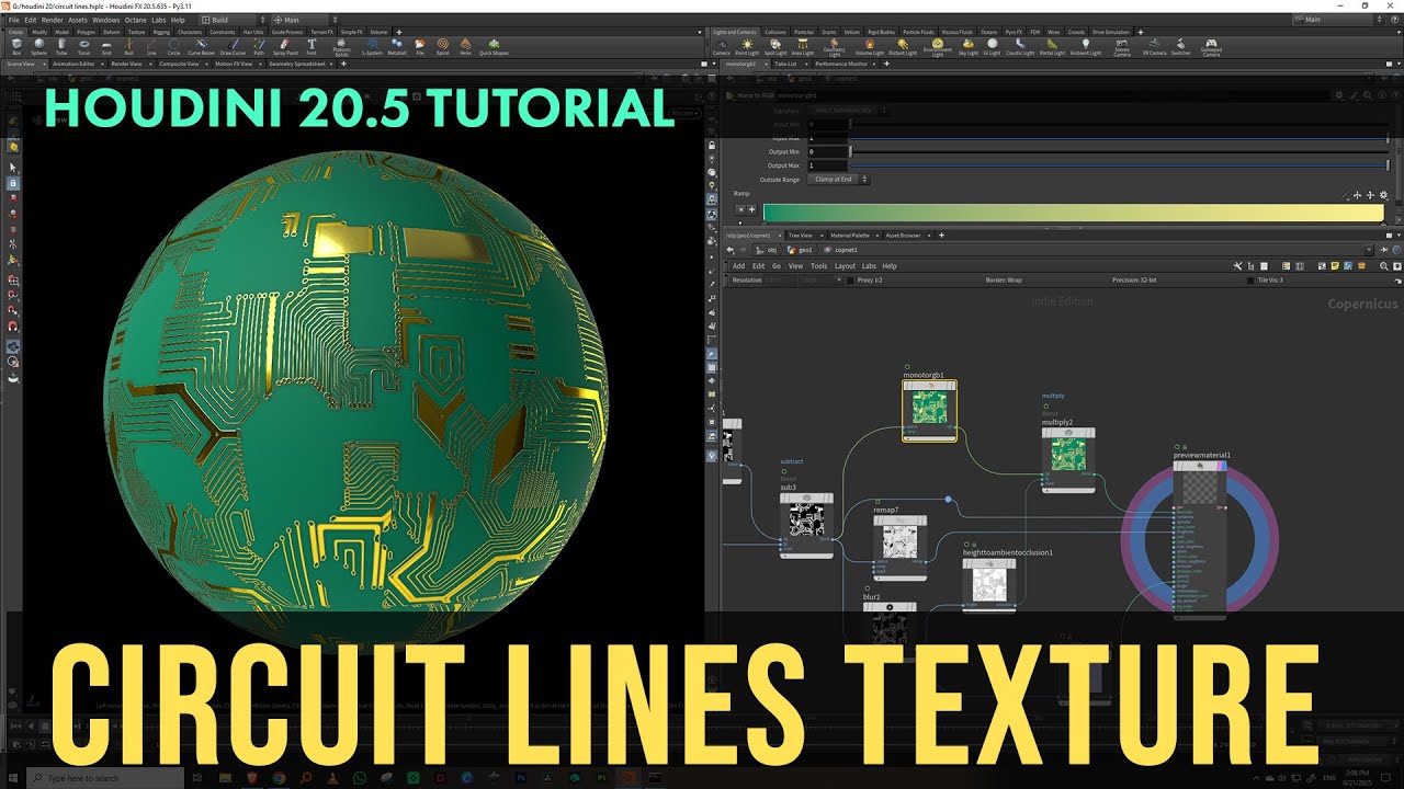 Houdini 20.5  - Circuit lines in COPs