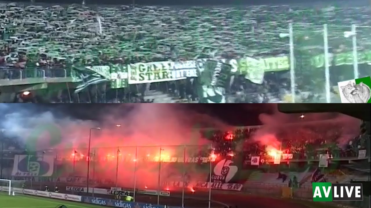 Avellino-Cavese 26-11-06, tifoserie spettacolari