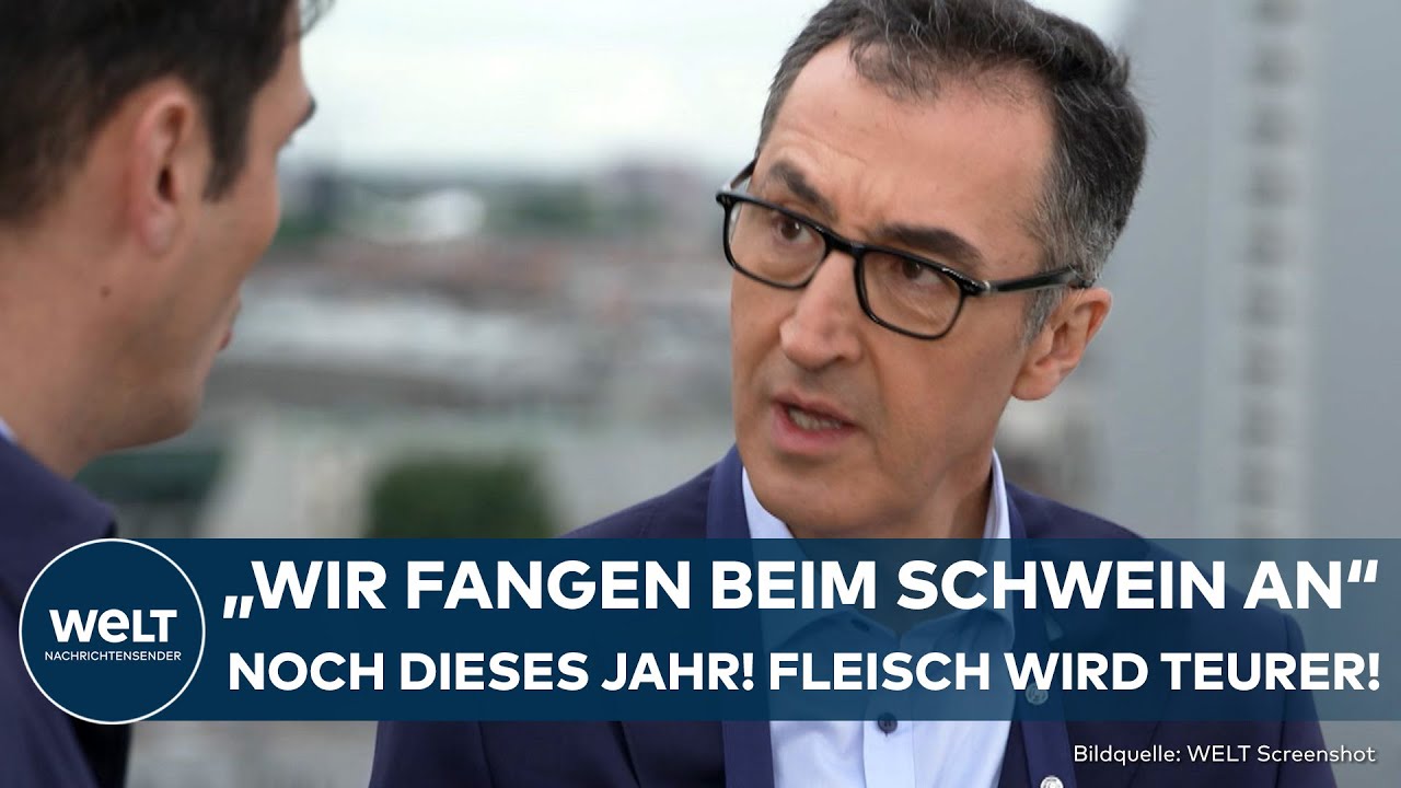 CEM ÖZDEMIR: Umweltminister will jetzt eine Reform - Fleisch wird durch Mehrwertsteuer teurer