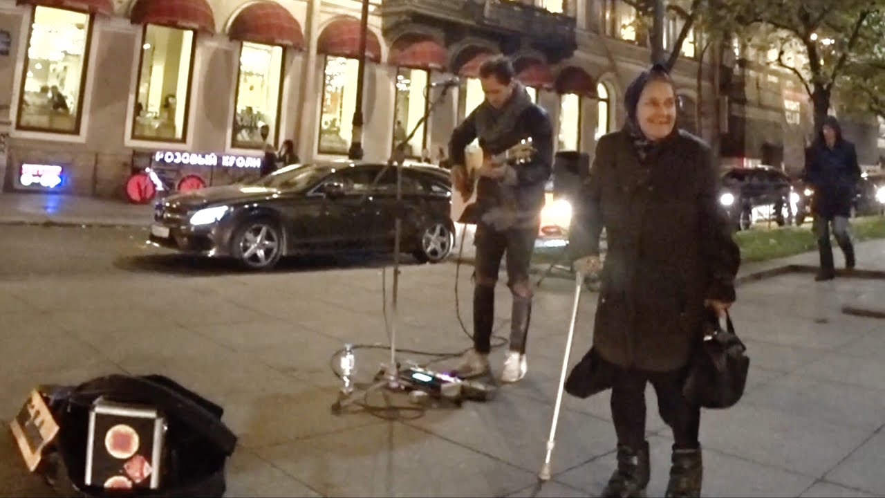 Maybe Tomorrow - Stereophonics. Cute cover from Saint-Petersburg street musician and grandma :)