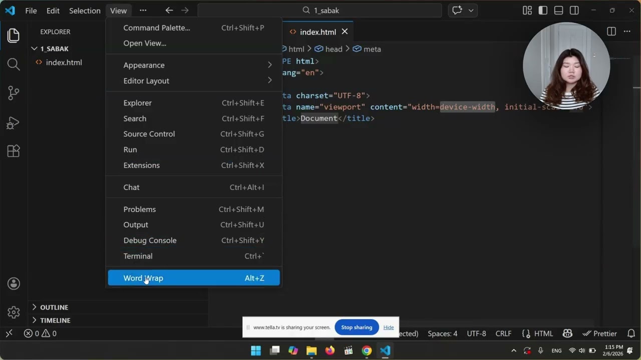 3 Folder and File in VS Code