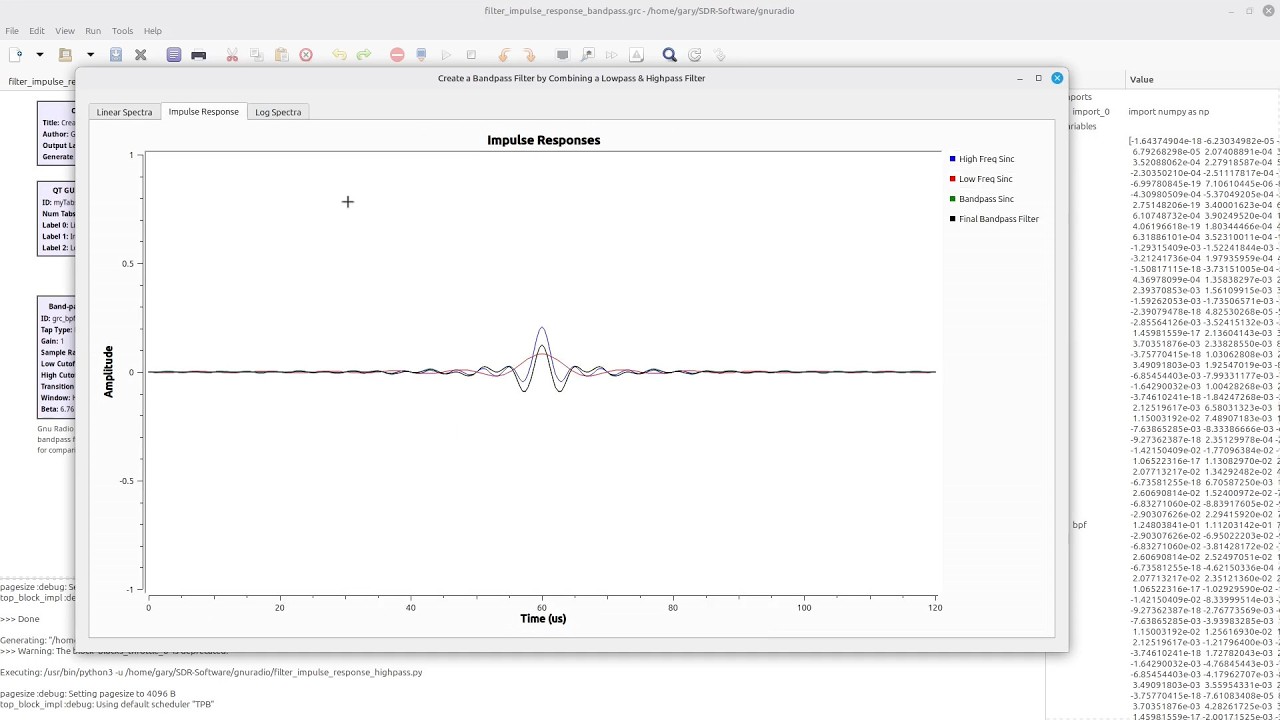 Digital Filtering - Part 3 - Creating highpass, bandpass and band reject filters