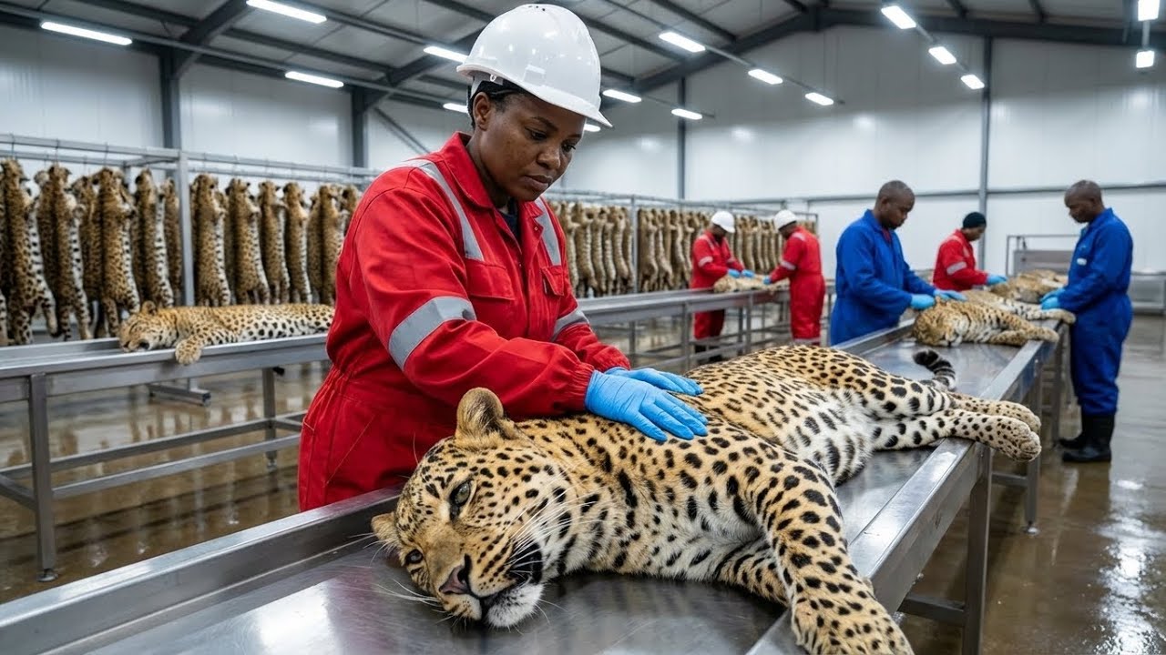 Inside a Modern Leather Factory &ndash; How Leopard-Pattern Products Are Manufactured (Full Process)