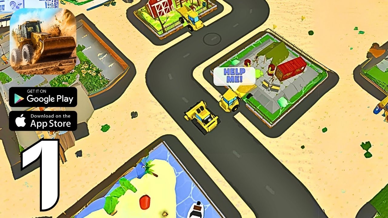Dozer Demolish: City Tear Down Gameplay Walkthrough Part 1 - City Demolition Begins! (iOS, Android)