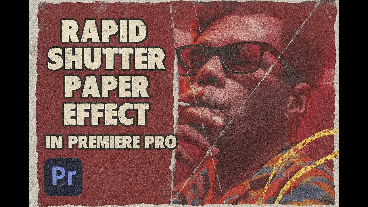 Rapid Shutter Paper Effect in Premiere Pro 📸 | Paper Cut Transition for Reels, TikTok & Shorts