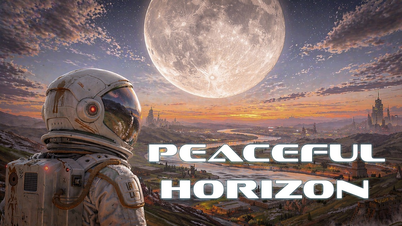 Peaceful Horizon Drift | COSMIC FOCUS | Soft Electronic Music for Study & Productivity