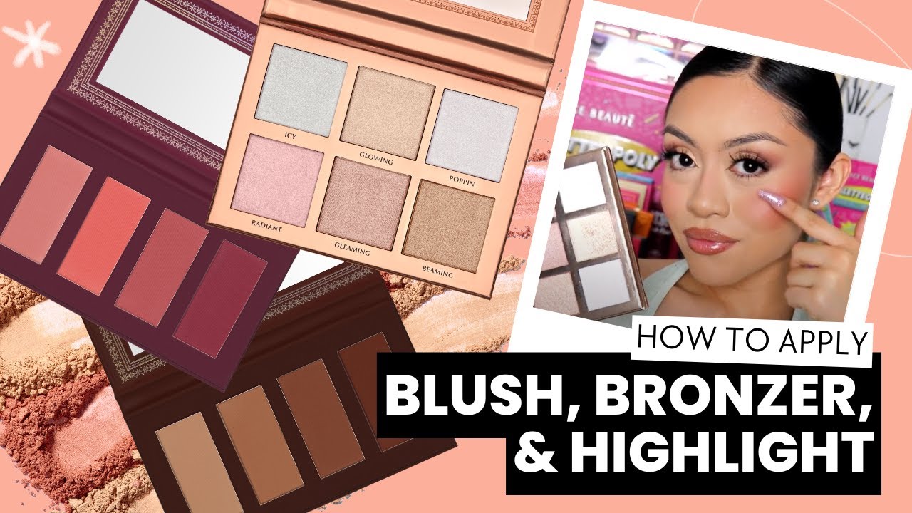 How to Apply Blush, Bronzer, and Highlight | ft. @_cristiiinaa⁠