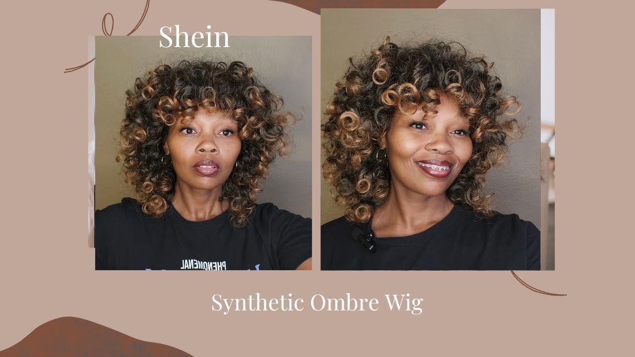 It's Giving EVERYTHING..Ready or Not! ✨Shein wig |Black Ombre Brown Curly Wig|$13.00 #syntheticwigs