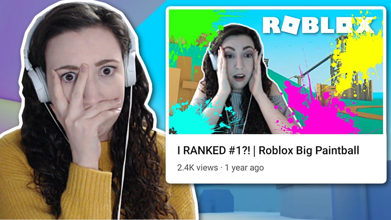 Reacting To My FIRST Roblox Big Paintball Game...