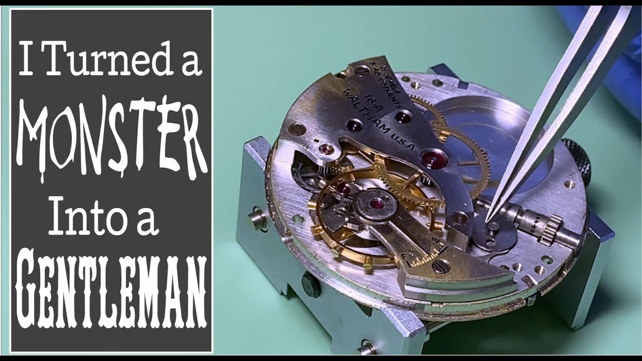 Waltham Pocket Watch - Lever Set Install and Light Case Restoration.