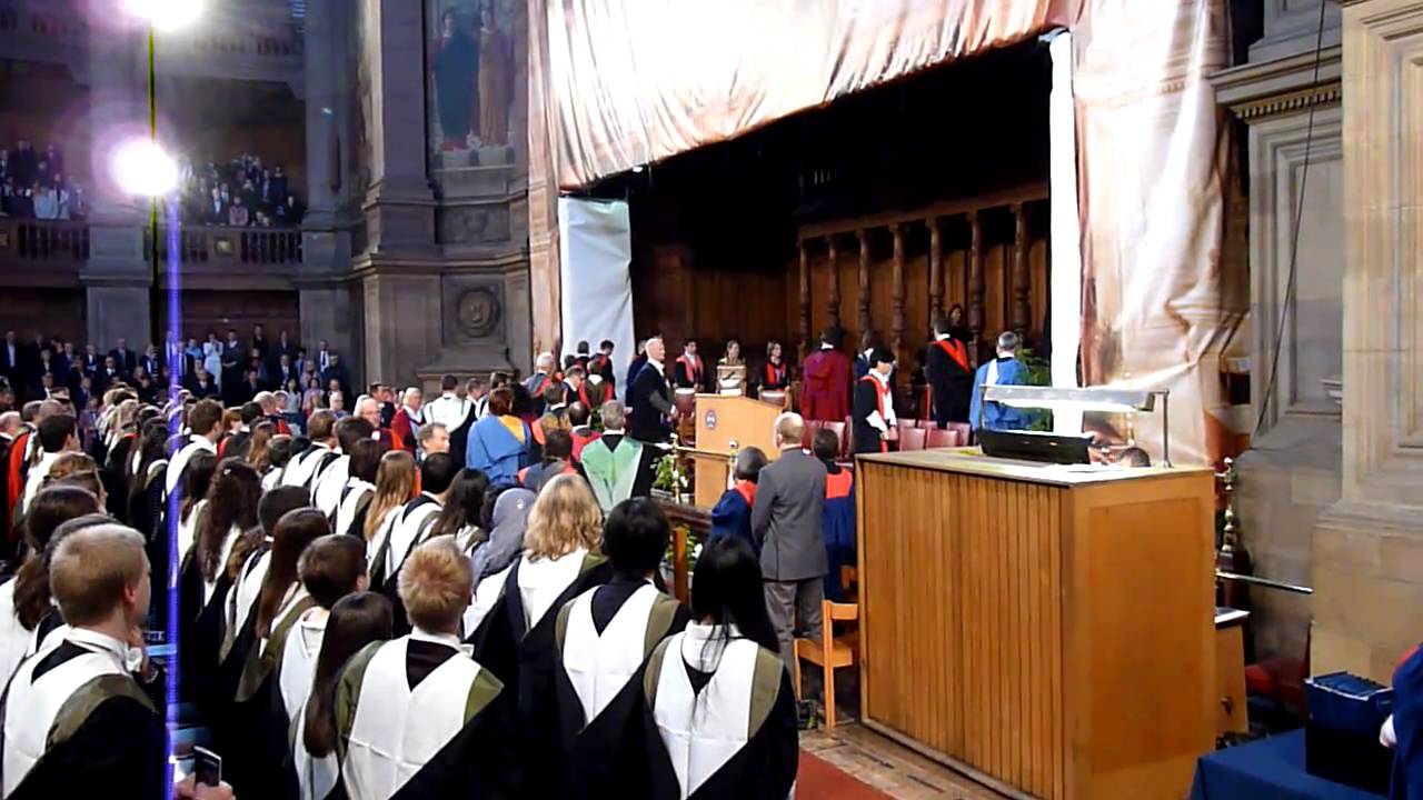 Academic procession at Edinburgh University graduation ceremony winter 2010