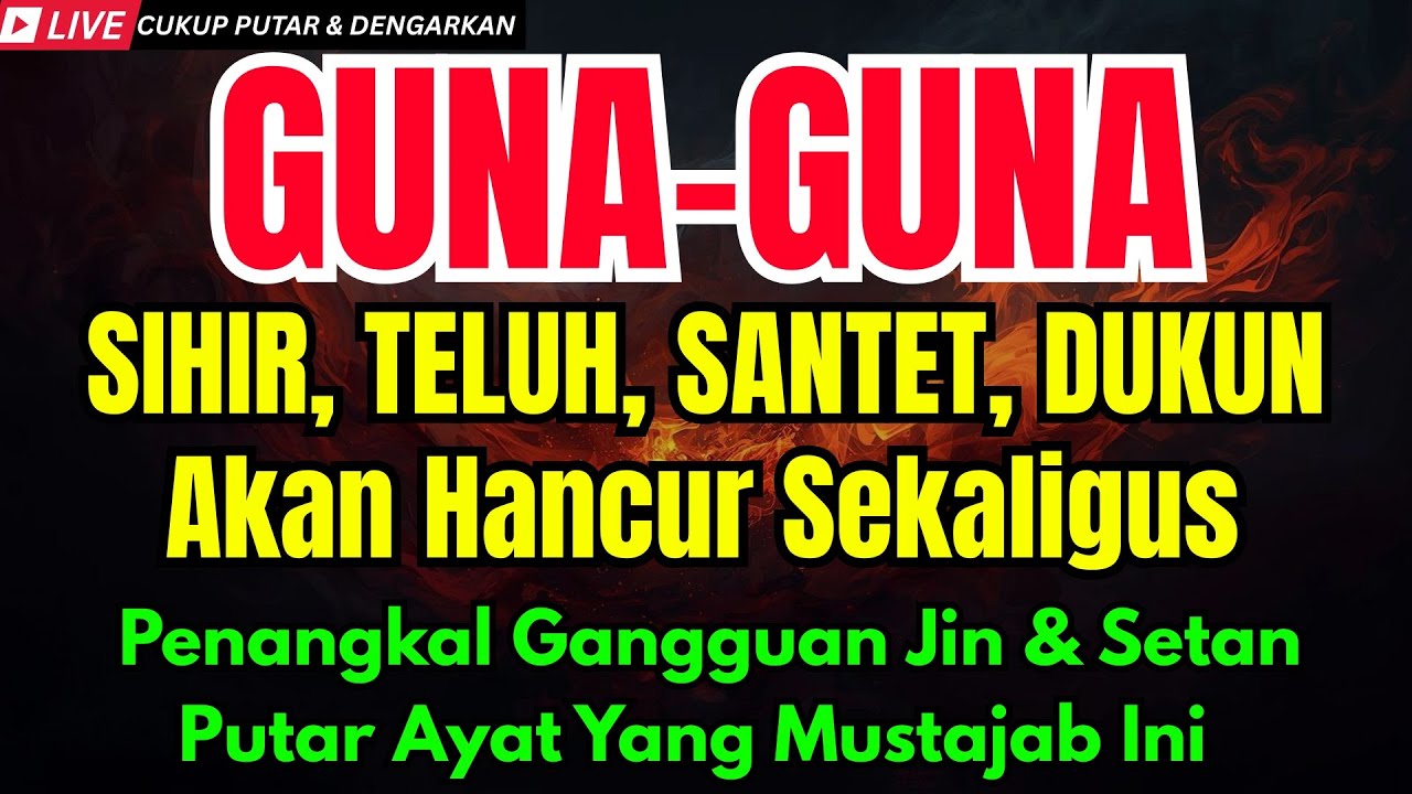 MASYAALLAH! AYAT RUQYAH PENGUSIR JIN, PENAWAR SIHIR PALING DAHSYAT | BUKTIKAN SENDIRI