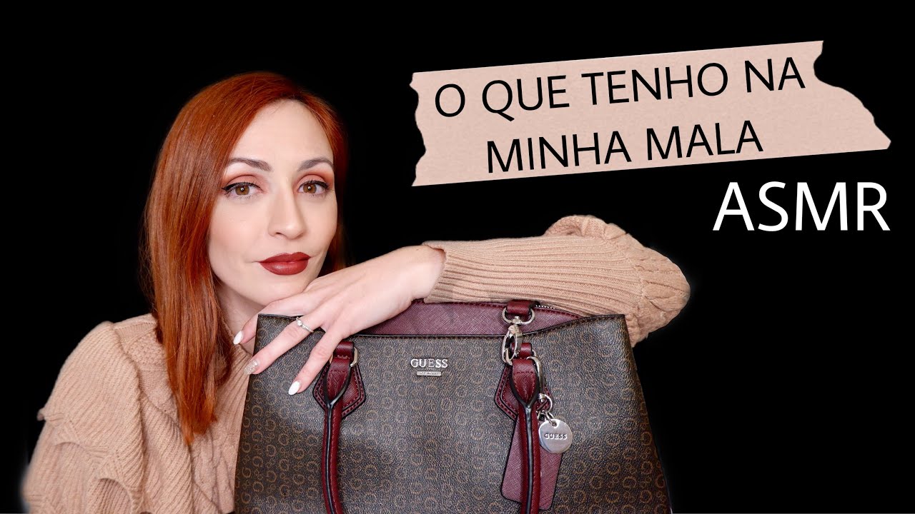 ASMR Portugal: O que levo na minha mala - tapping e scratching