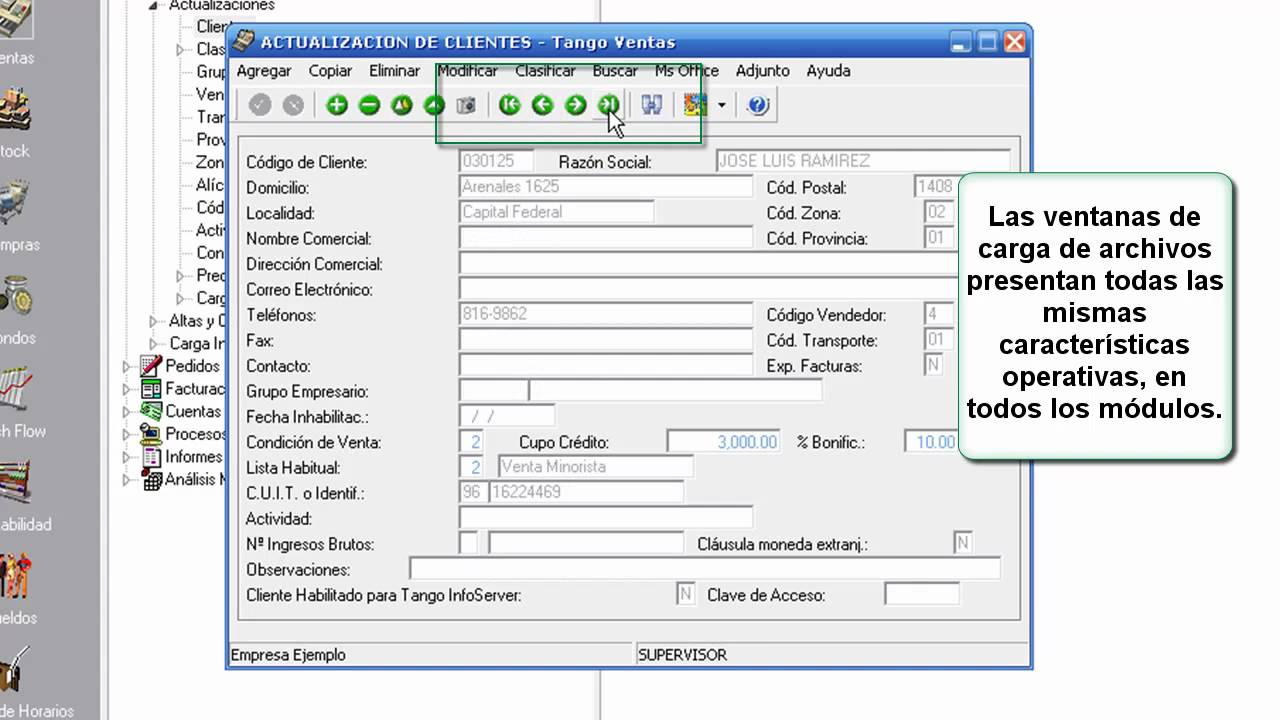 Tango Gestión Video I - Recorrido por el sistema