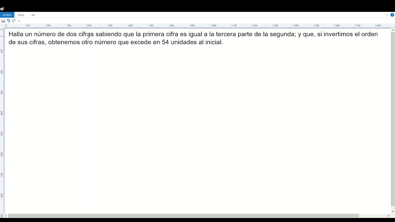 problema de un numero de dos cifras