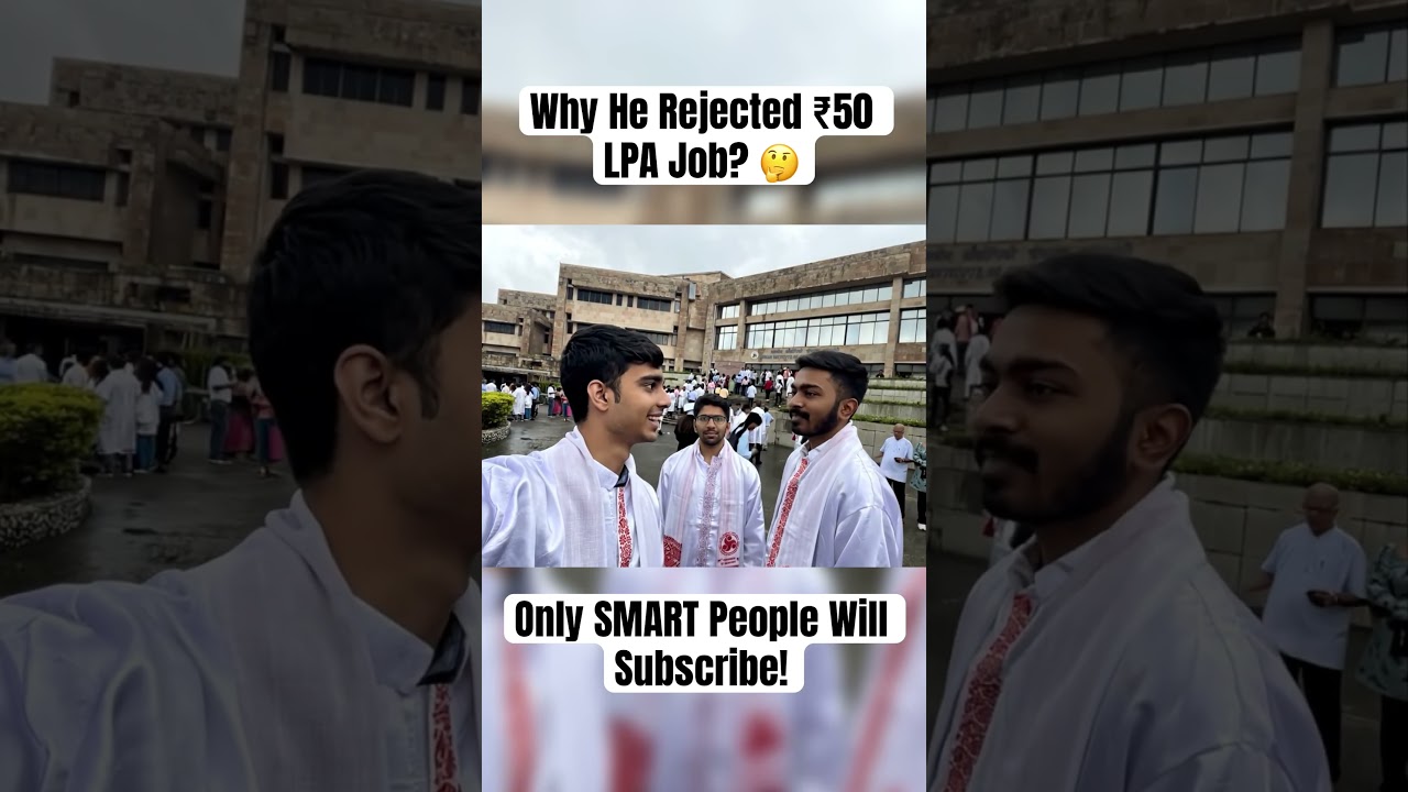 Why he Rejected ₹50 LPA Job? 😱 IIT JEE Preparation | IIT JEE Aspirants #iit #jee