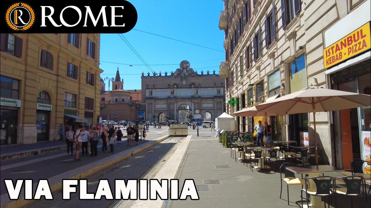 Рим Италия ➧ Виа Фламиния ➧ Экскурсия с гидом [4K Ultra HD]