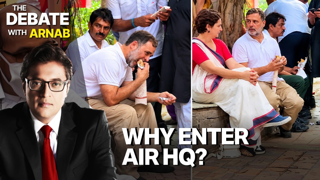 Arnab Questions Rahul Gandhi&rsquo;s AIR Entry; Rashmi Samant Calls Congress Protest &lsquo;Anarchy&rsquo;