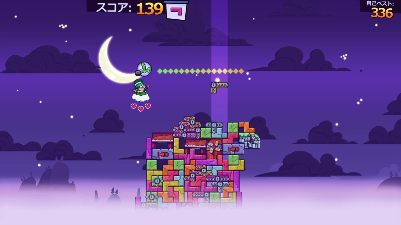 Tricky Towers Endless survival 380 トリッキータワー　エンドレスサバイバル　記録380
