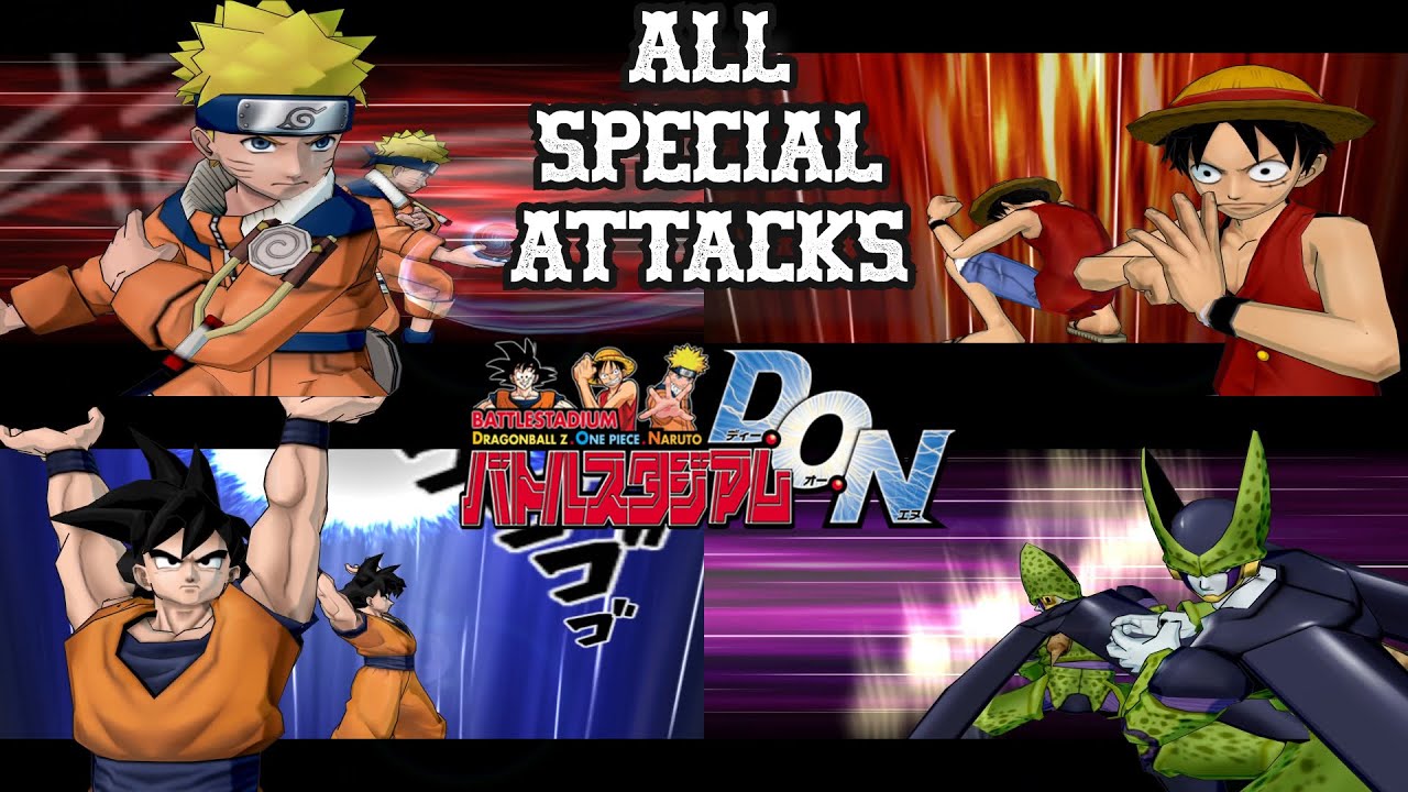 All Special Attacks - Battle Stadium D.O.N (PS2)