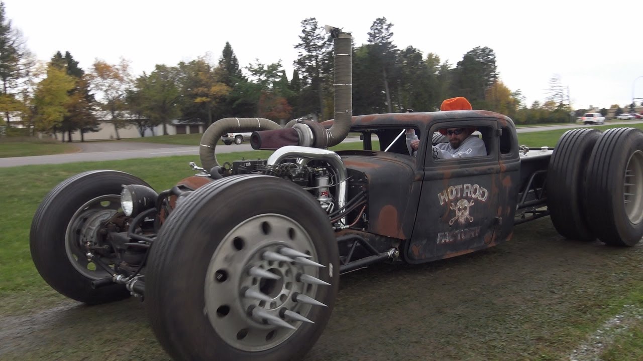 Cummins Twin Turbo Diesel Rat Rod. This wild Turbo Rat is bad-ass!