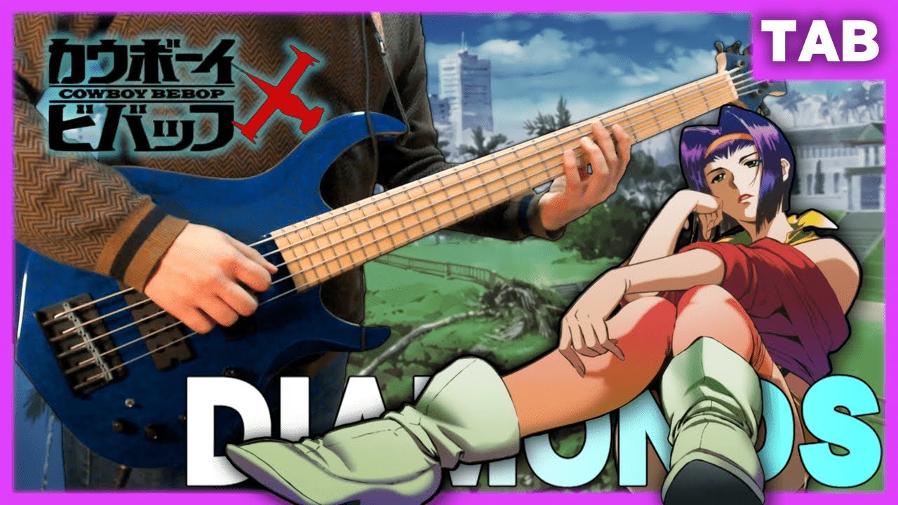 Cowboy Bebop - Diamonds | Bass Cover with TABs | Seatbelts