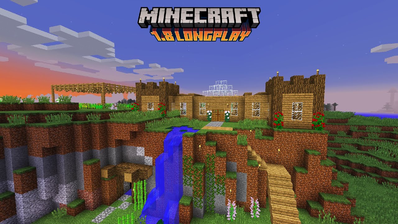 2 Hour Minecraft 1.8 ʟᴏɴɢᴘʟᴀʏ - Nostalgic No Commentary Gameplay (Exploring / Building)