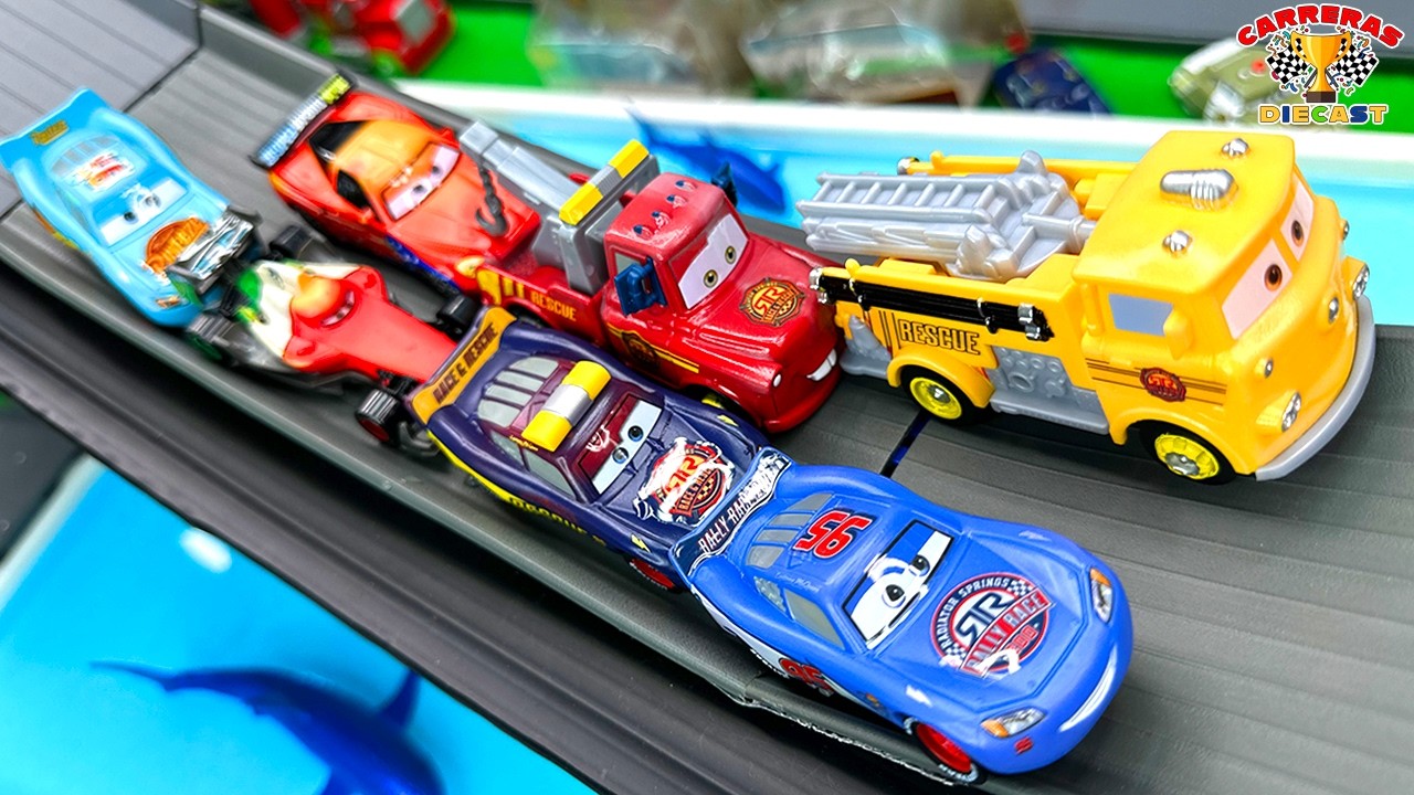 CAMBIADORES DE COLORES RAYO MCQUEEN RALLY RACE 200 ROJO RR REVISION CARRERAS DIECAST 2