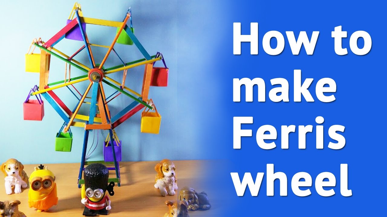 HOW TO MAKE Ferris wheel at home | Simple DIY  Ferris Wheel