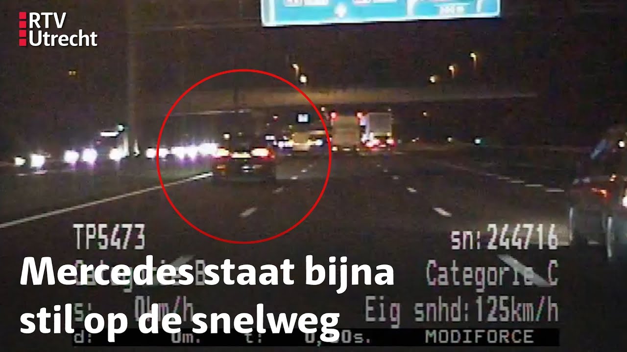 Verkeerspolitie: bumperklevende Mercedes rijdt onder invloed  | RTV Utrecht