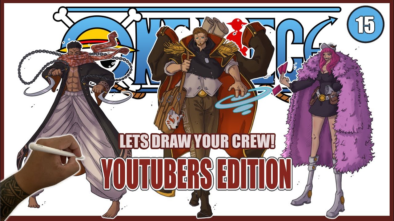 Drawing Your One Piece Youtubers Crew | Episode: 15 The Lorebound Pirates