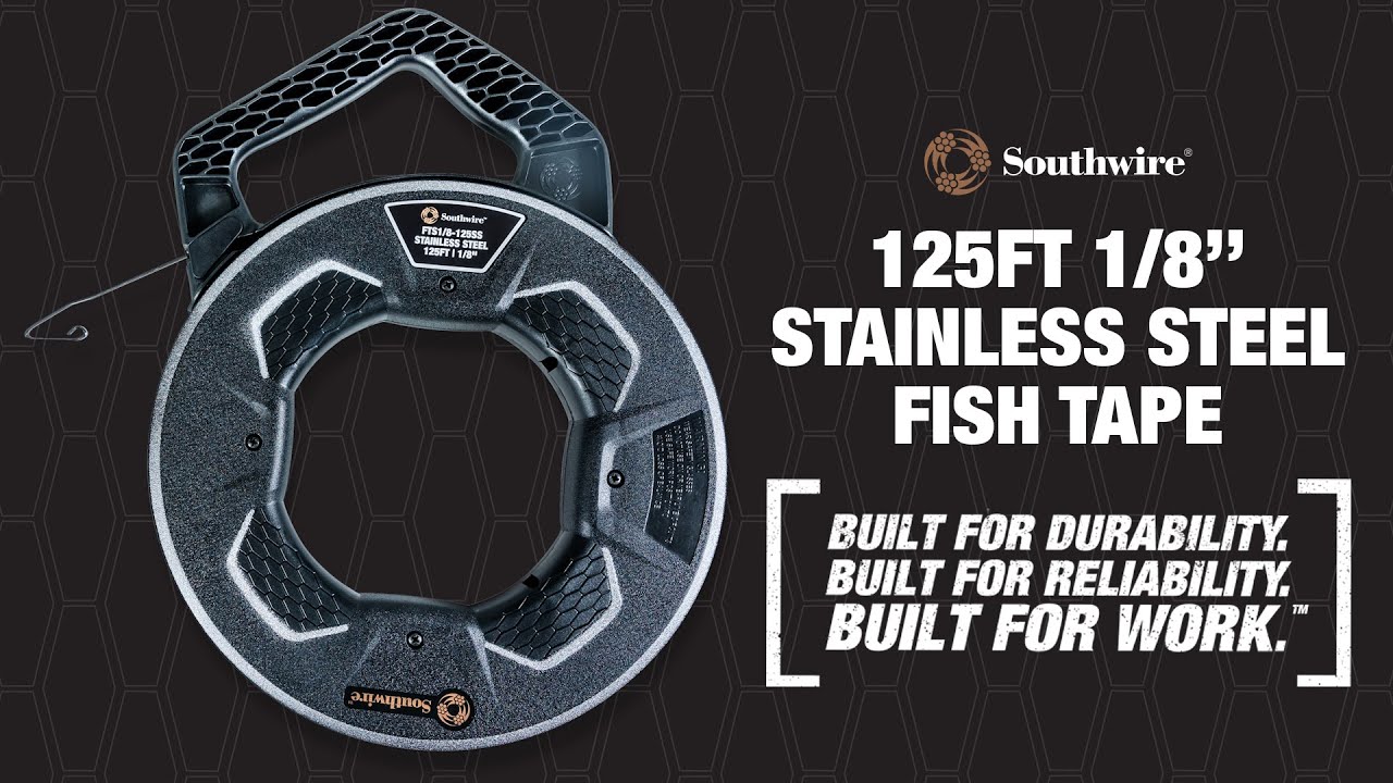 Southwire&reg; Stainless Steel Fishtape 125'