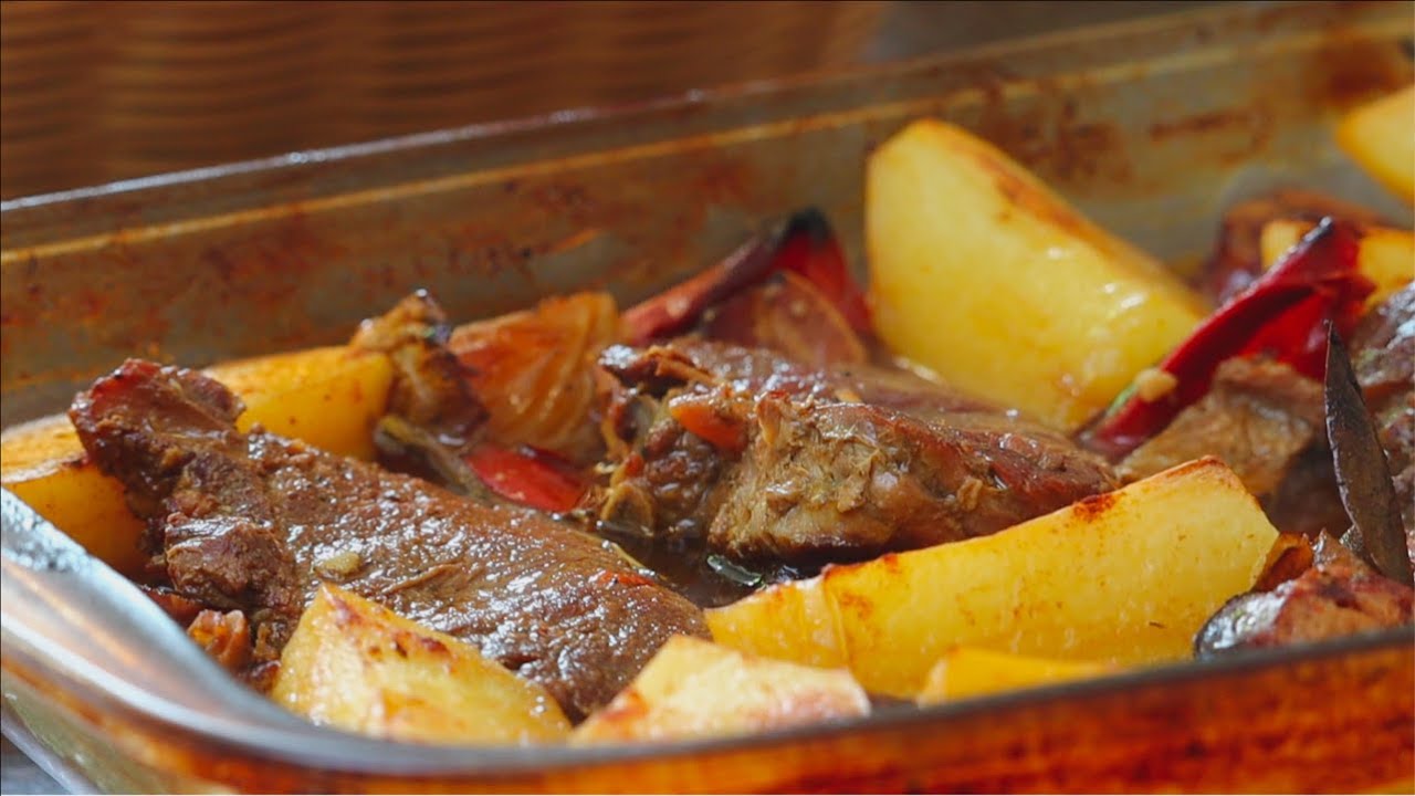Antricot de vitel la cuptor | Friptura de vită la cuptor| Veal steak in the oven| Flavoured by Irene