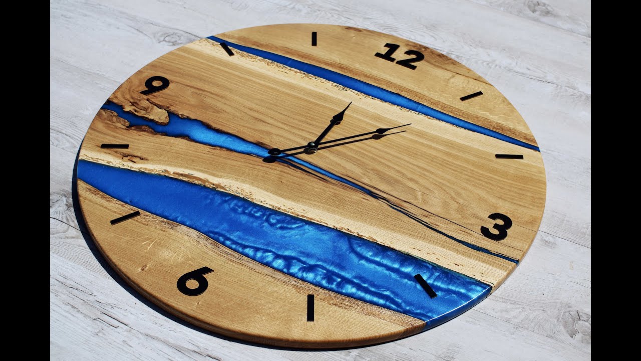 Biggest Epoxy Pour for Wall Clock | Making an Epoxy and Wood Clock Step by Step Tutorial - Very Easy