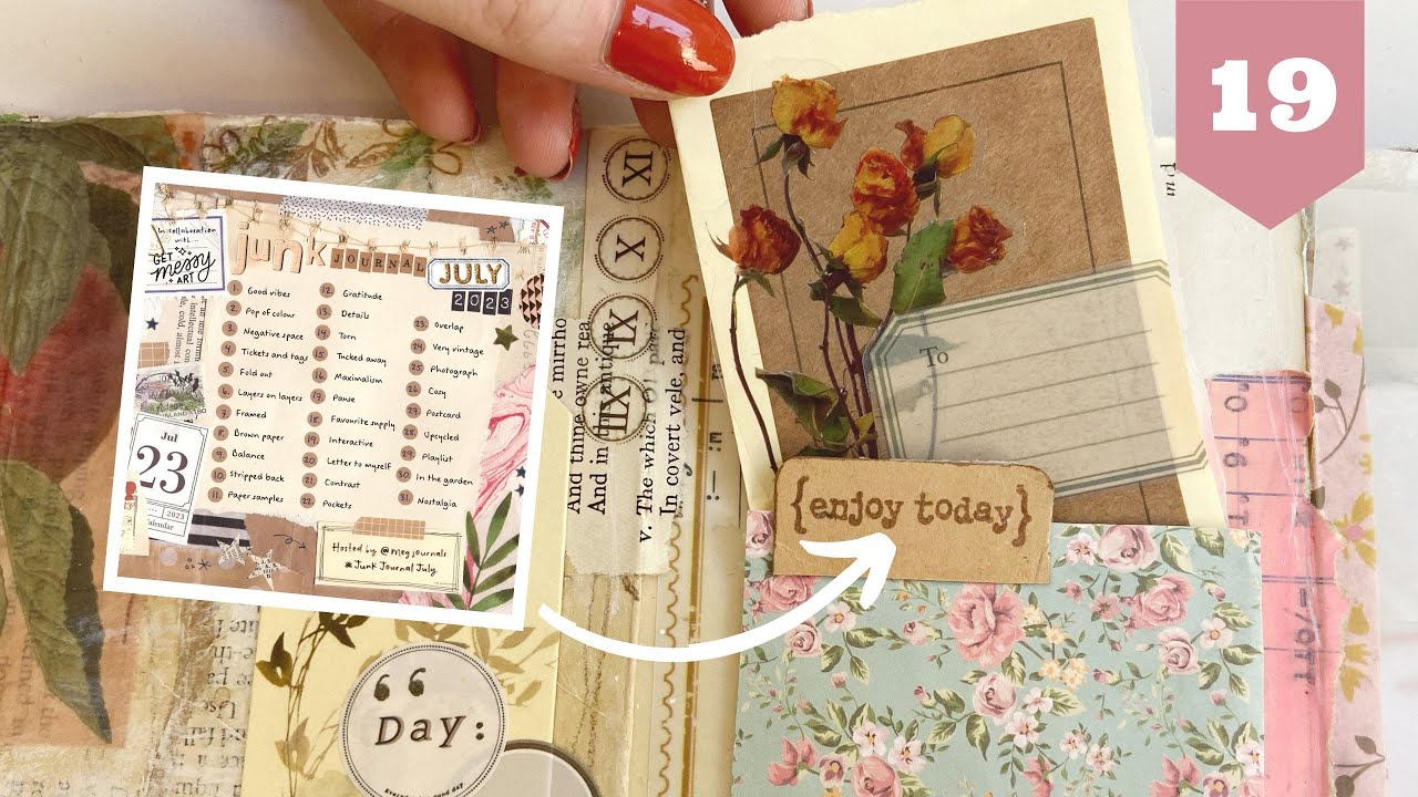Let's create an interactive journal page (easy flip book!) | #JunkJournalJuly 2023 | Day 19