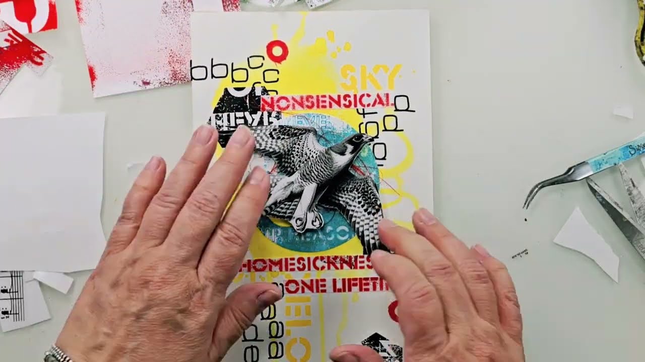 Collage Panels with StencilGirl Products