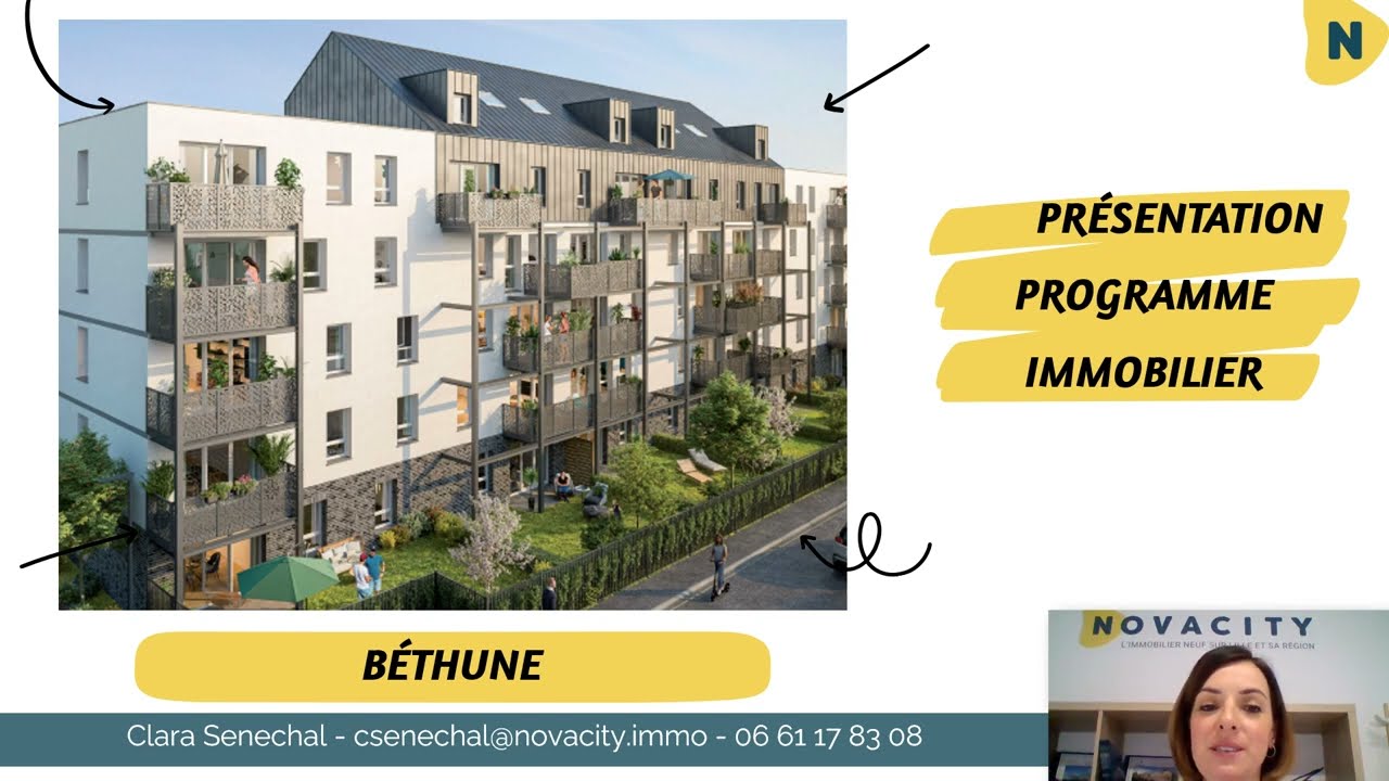Immobilier Neuf Béthune : présentation programme immobilier neuf Havane