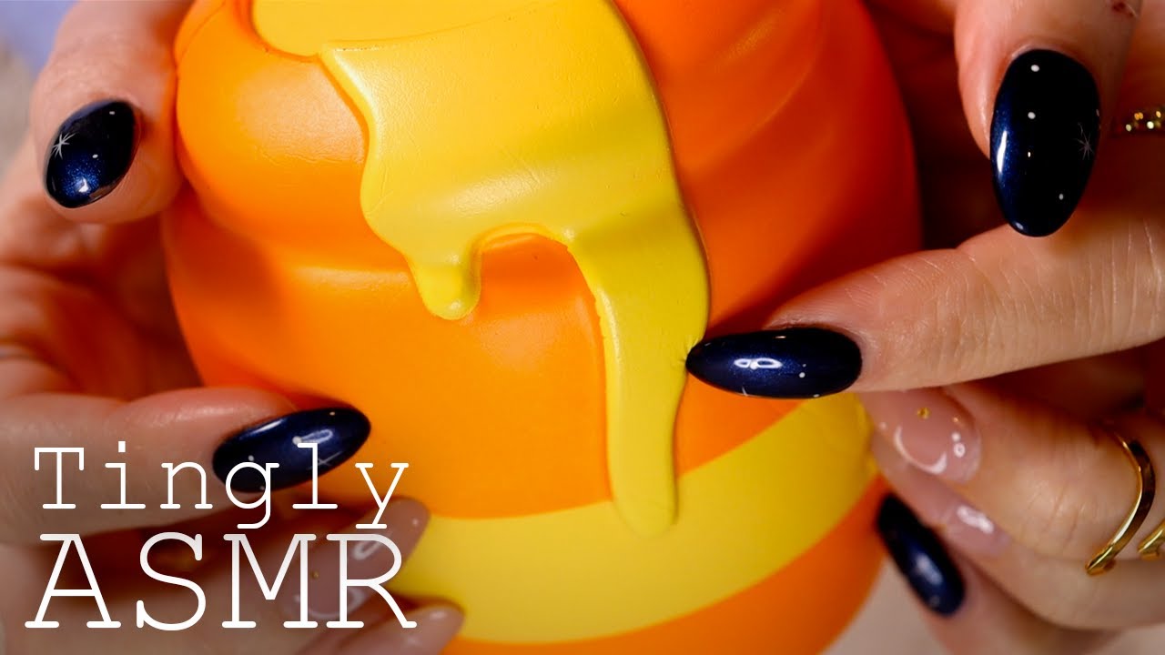 ASMR Squishy Triggers (🎧 soft spoken, tapping, sticky fingers)