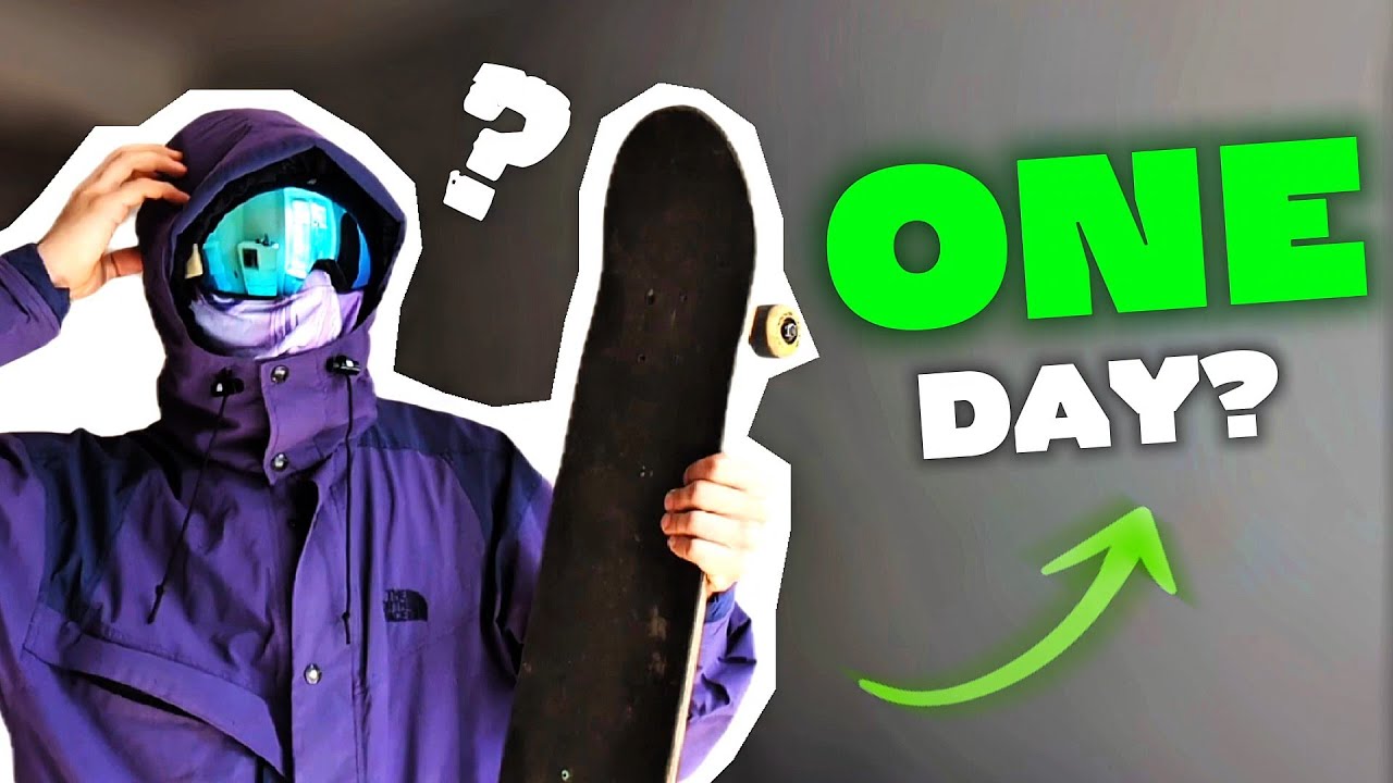 Can a Skier Learn how to OLLIE in ONE DAY?