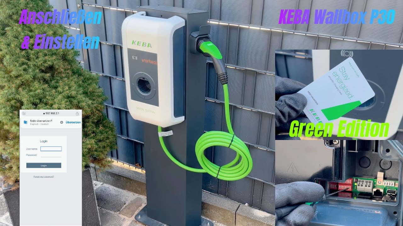 KEBA P30 Green Edition Wallbox Anschließen & Einstellen Einfach erklärt Smart Home für Laien